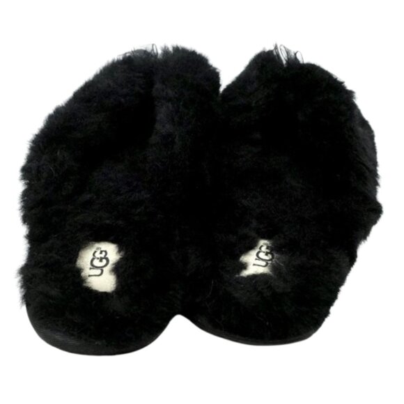 UGG~Fluff Flip Flop II~WOMEN'S SHEARLING LAMB FUR FLIP FLOP SLIDE SANDALS SZ 11 - Picture 4 of 6